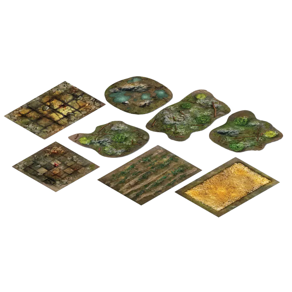 Terrain Crate: Fantasy Gaming - Neoprene Templates (8)