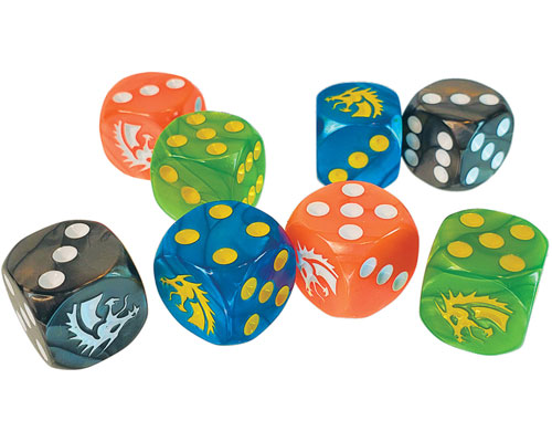 Dragon d6 Dice Set (8)