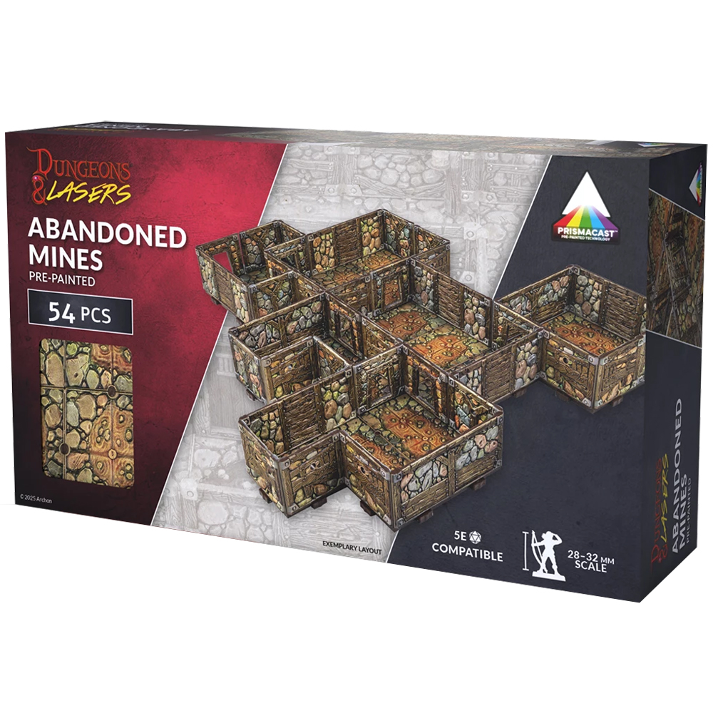Dungeons & Lasers PrismaCast Pre-Painted: Abandoned Mines