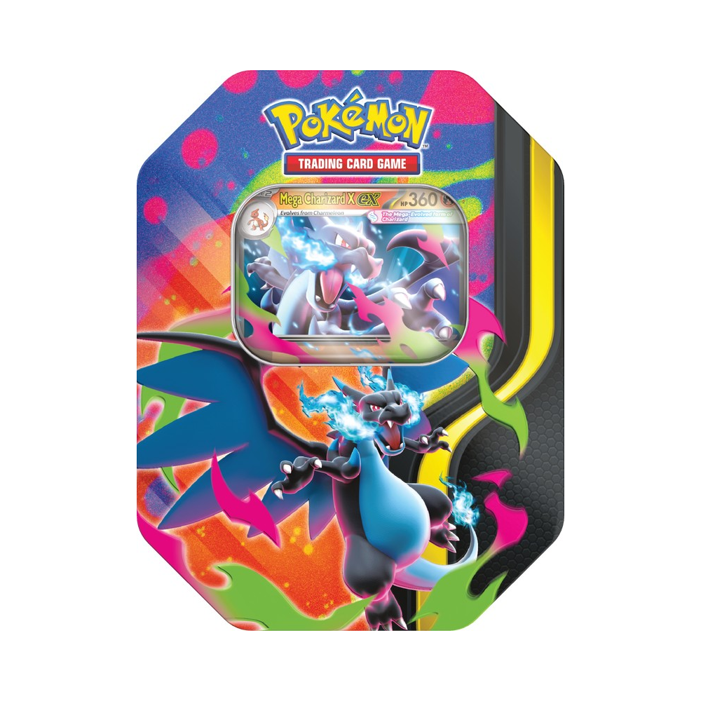 Pokemon TCG: Mega Charizard Tin - Mega Charizard X ex (New Arrival)