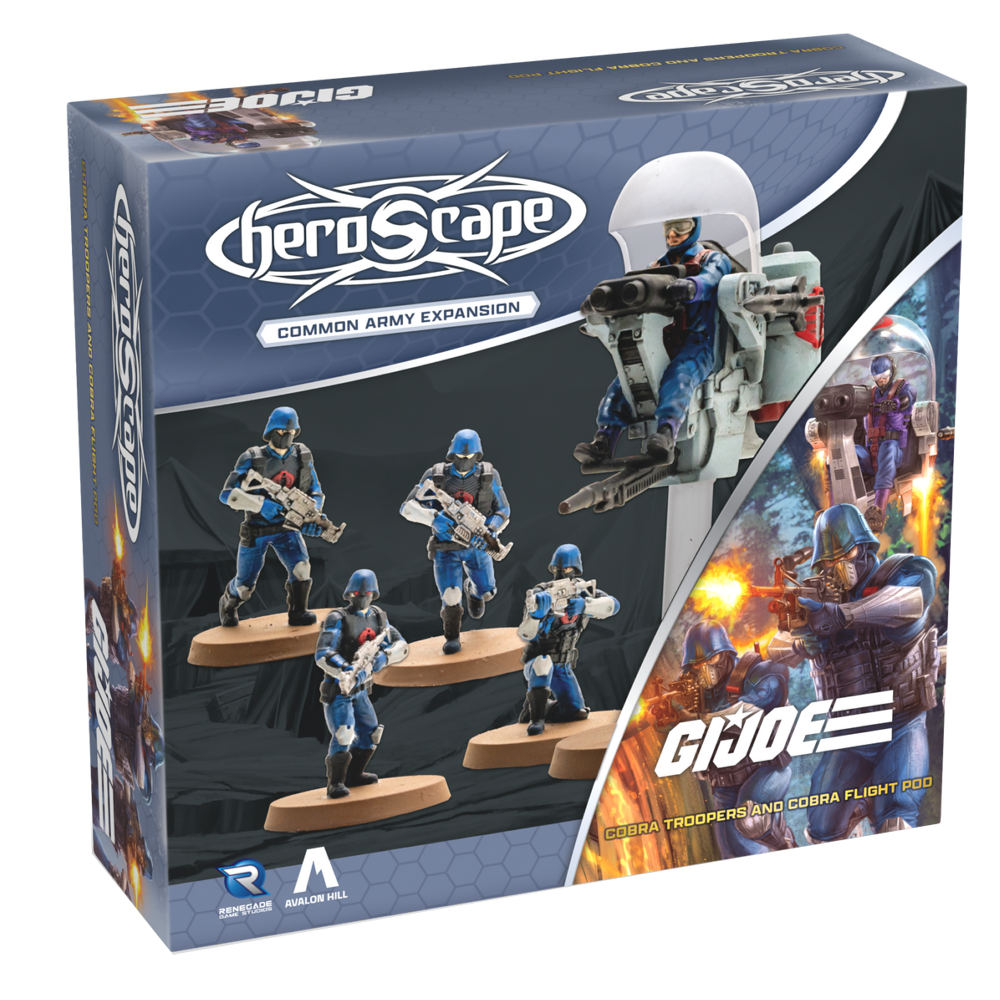G.I. JOE Heroscape: COBRA Troopers & COBRA Flight Pod Common Army Expansion (Unpainted) (Preorder)