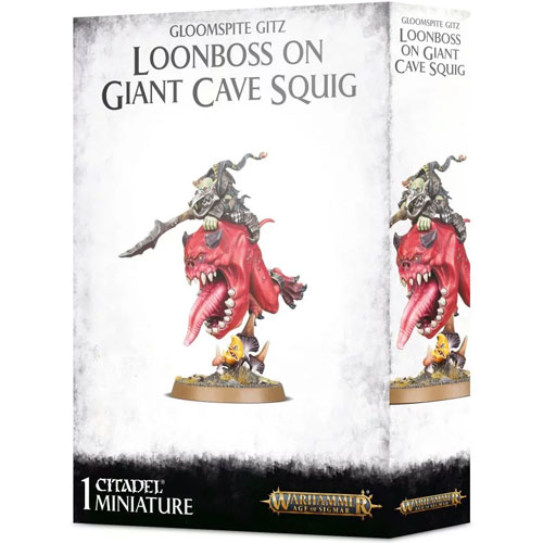 Warhammer Age of Sigmar: Gloomspite Gitz - Loonboss on Giant Cave Squig