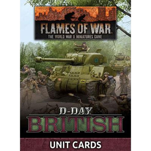 Flames of War: WW2 - D-Day British Unit Card Pack