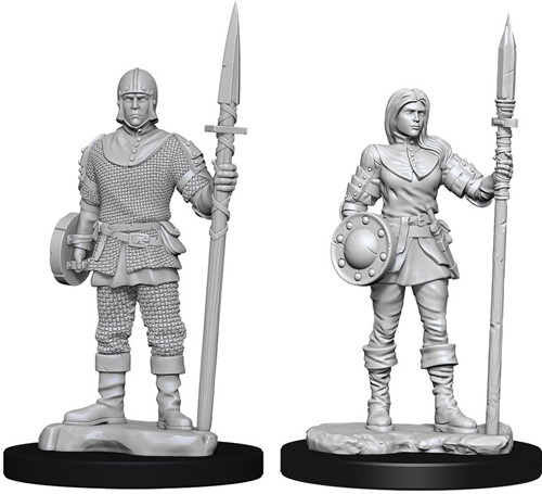WizKids Deep Cuts Unpainted Minis: W10 Guards