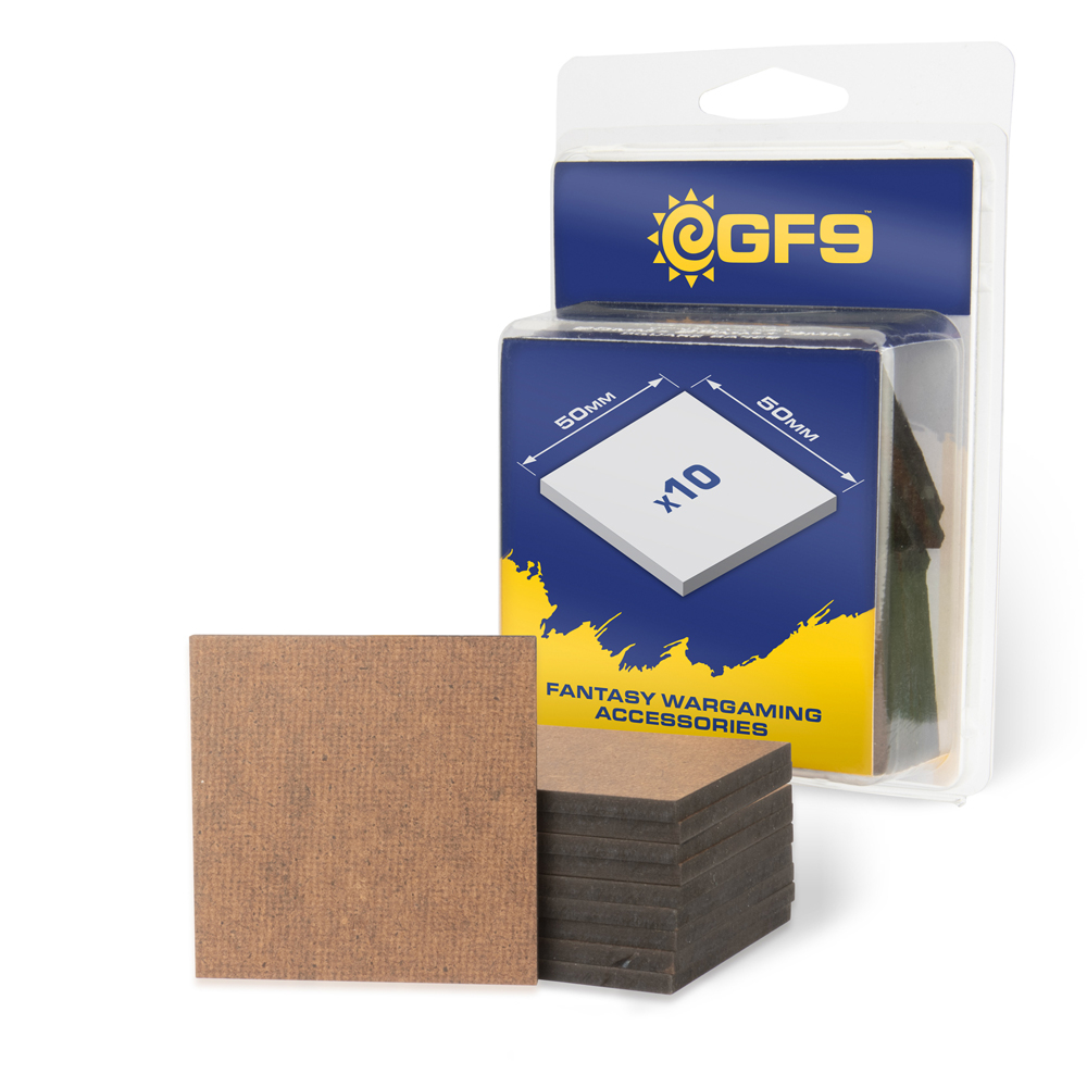 MDF Army Bases: Square 50x50mm (10)