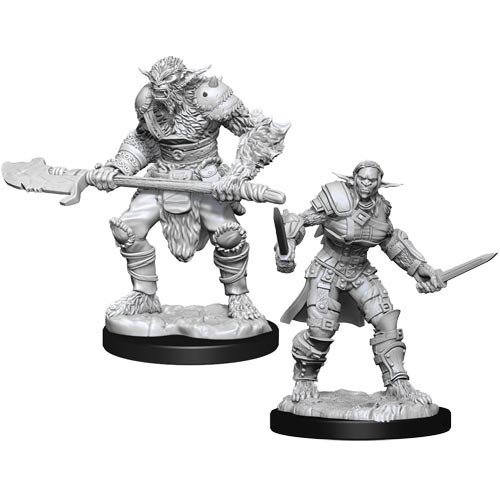 D&D Nolzur's Marvelous Unpainted Minis: W15 Bugbear Barbarian & Rogue