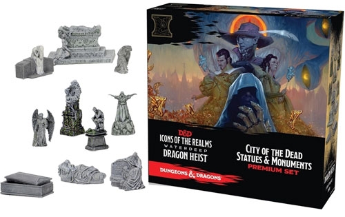 D&D Icons of the Realms Miniatures: Waterdeep Dragon Heist - City of the Dead Statues & Monuments
