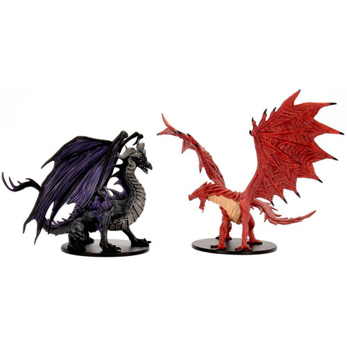 Pathfinder Battles: City of Lost Omens - Adult Red & Black Dragons Premium Set