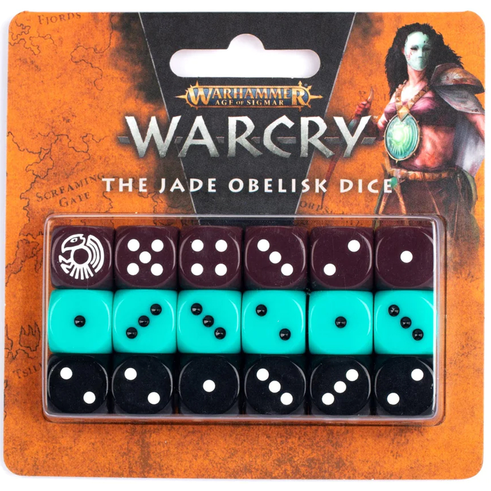 Warcry: The Jade Obelisk Dice (18) (Last Chance)