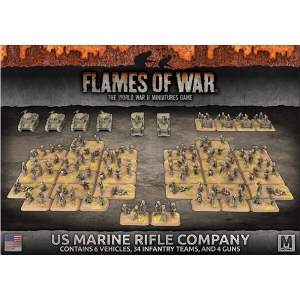Flames of War WW2: US Marine Rifle Company
