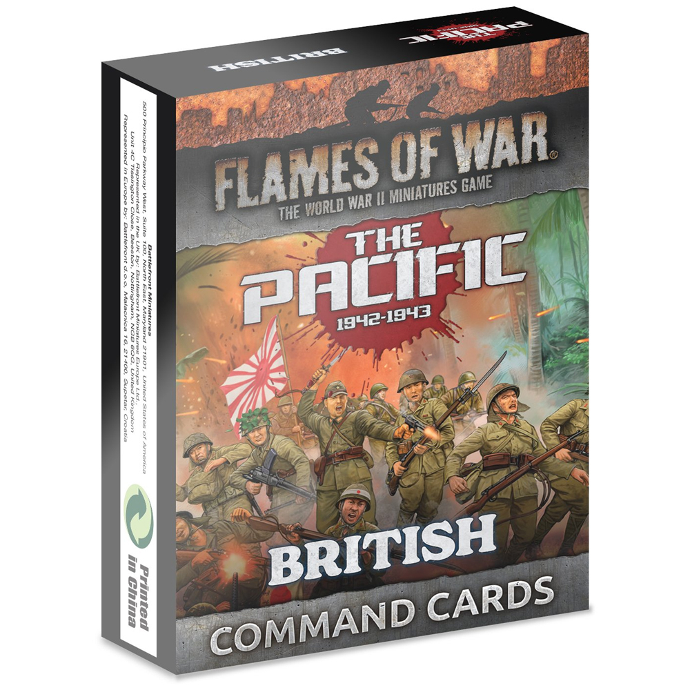 Flames of War WW2: The Pacific: British - Command Cards