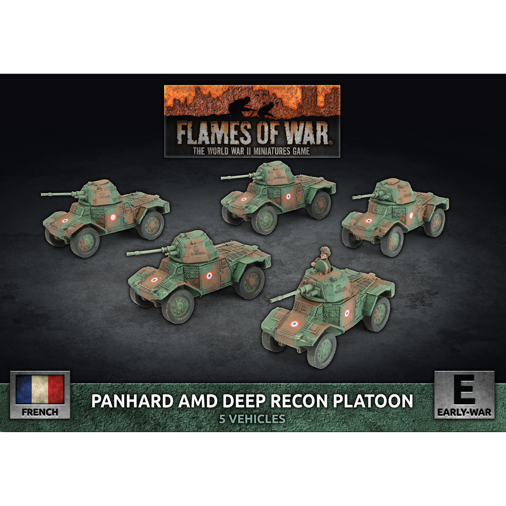 Flames of War WW2: French - Panhard AMD Deep Recon Platoon (Preorder)