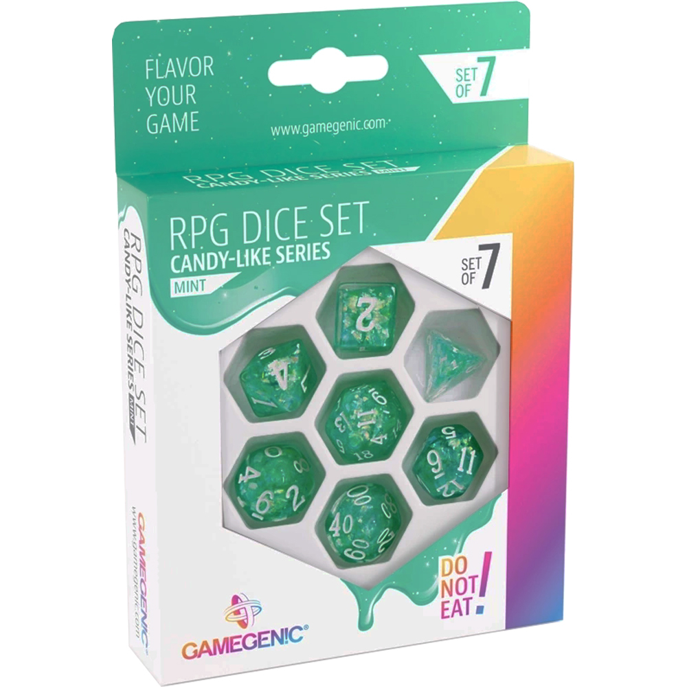 Candy-like Series Polyhedral Set: Mint (7) (Clearance)