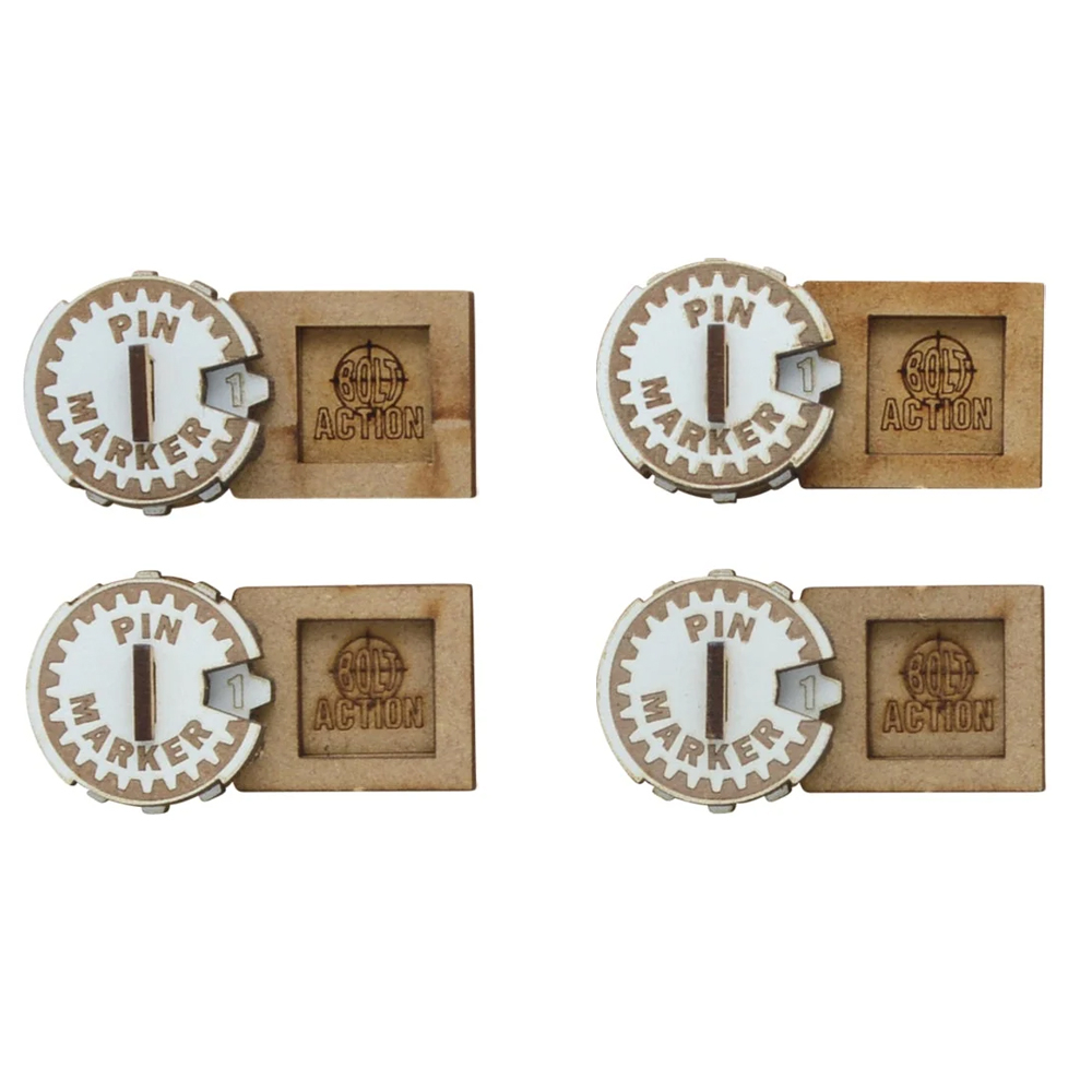 Bolt Action: MDF Unit Pin Markers