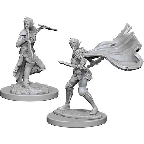 Pathfinder Battles Deep Cuts Unpainted Minis: W4 Elf Female Rogue
