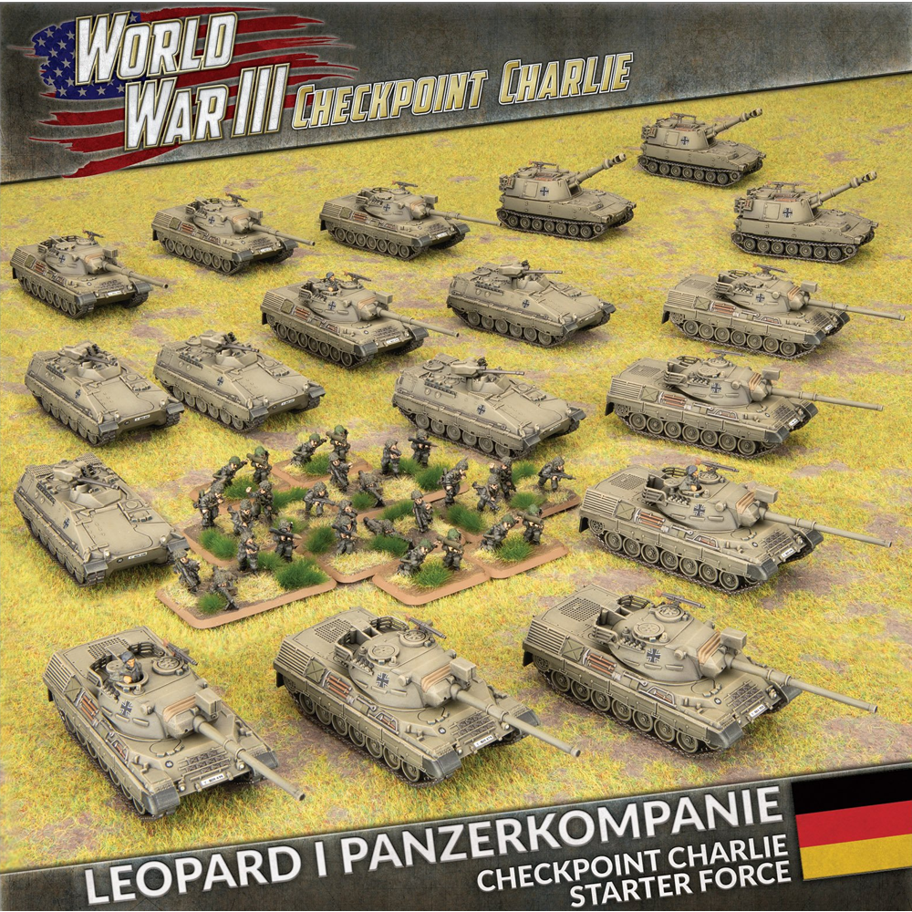 WWIII Team Yankee: Checkpoint Charlie West German Starter Force: Leopard 1 Panzerkompanie - Limited Edition