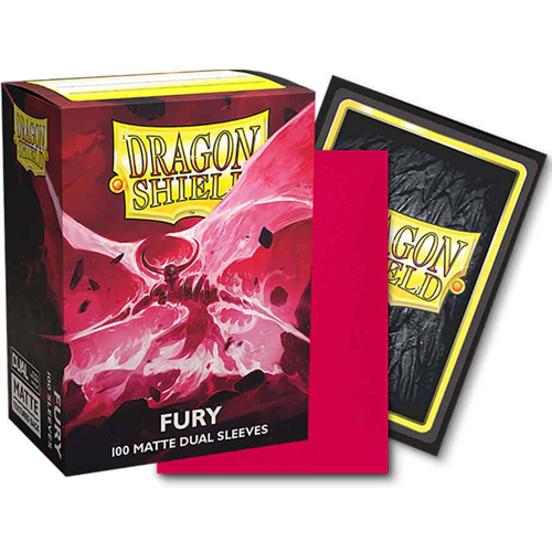 Dragon Shield Sleeves: Matte Dual - Fury (100)