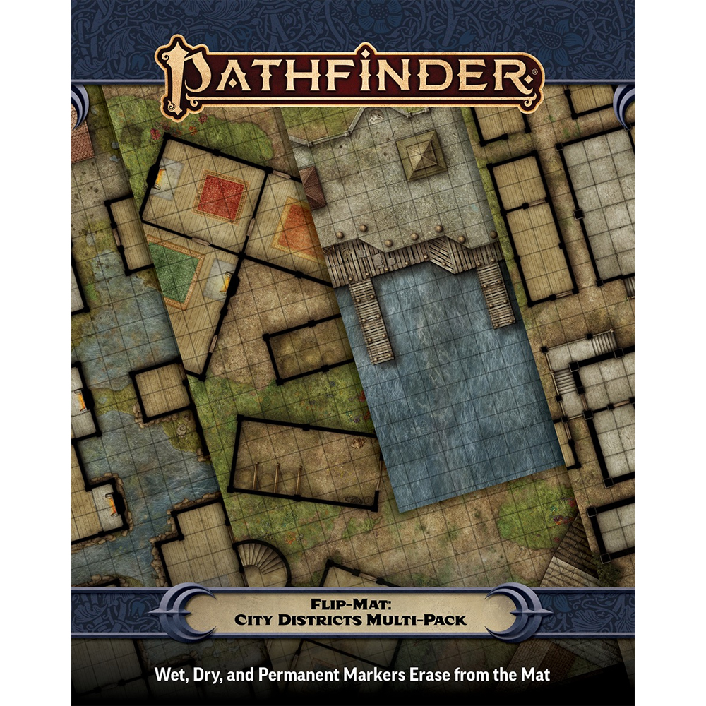 Pathfinder 2E RPG: Flip-Mat - City Districts Multi-Pack