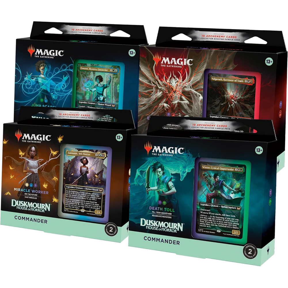 MTG: Duskmourn: House of Horror - Commander Deck - Set of 4