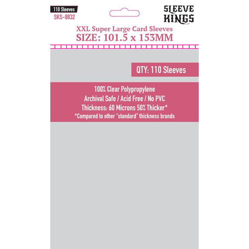 Sleeve Kings: XXL Super Large Sleeves (101.5x153mm) (110)