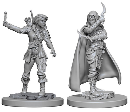 Pathfinder Battles Deep Cuts Unpainted Minis: W1 Human Female Rogue