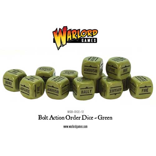Bolt Action: Orders Dice - Green (12)