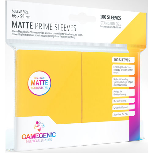 Matte Prime Sleeves: Yellow (100)
