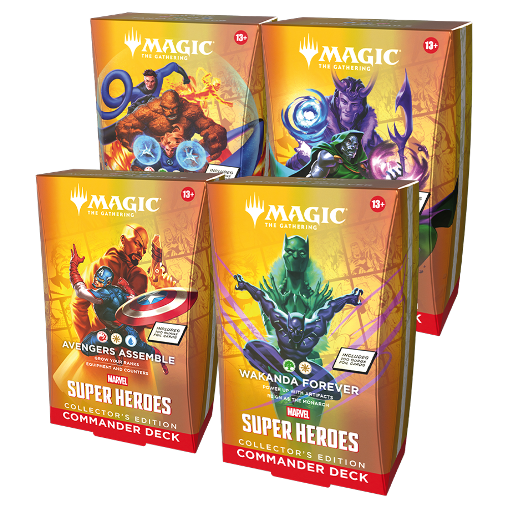 MTG: Marvel Super Heroes - Collector Commander Deck Set (4) (Preorder)