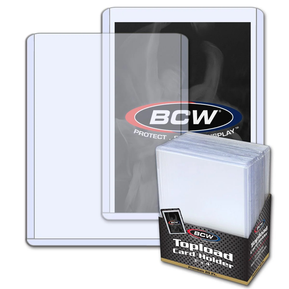 BCW 3x4 Toploader Card Holder - Premium (25)