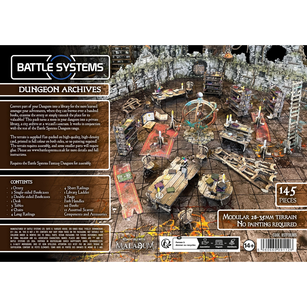 Battle Systems Terrain: Fantasy Dungeon - Dungeon Archives