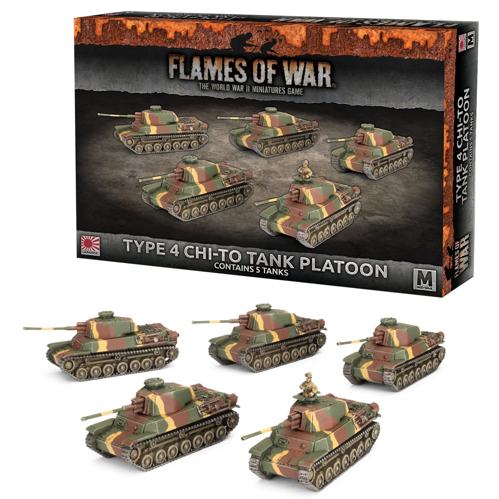 Flames of War WW2: Japanese - Type 4 Chi-To Tank Platoon