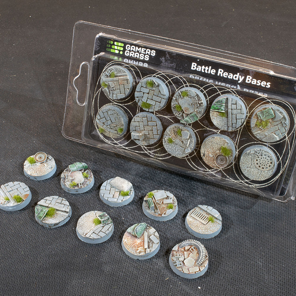Battle Ready Bases: Urban Warfare - Round 25mm (10)
