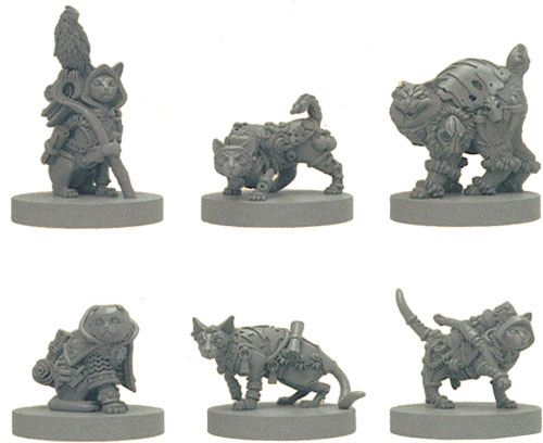 Animal Adventures RPG: Miniatures Set - Cats & Catacombs Vol 1