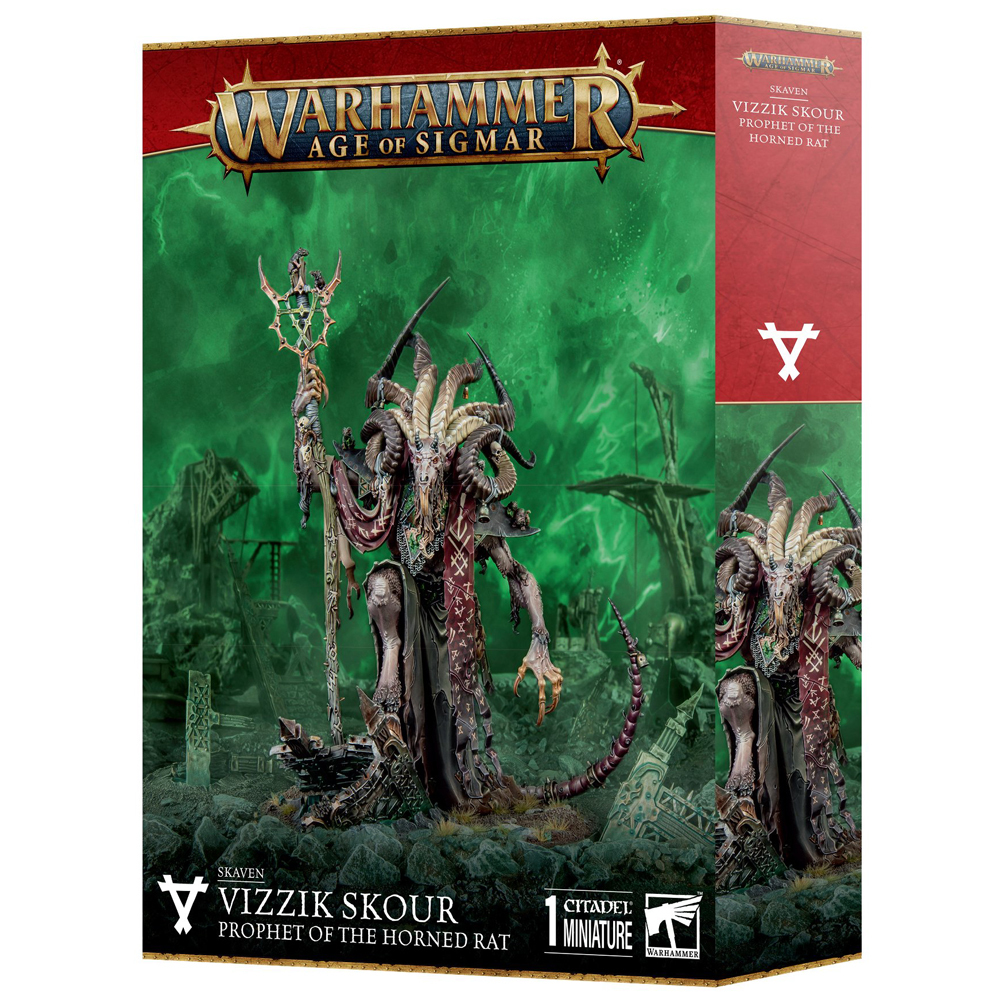 Warhammer Age of Sigmar: Skaven - Vizzik Skour, Prophet of the Horned Rat
