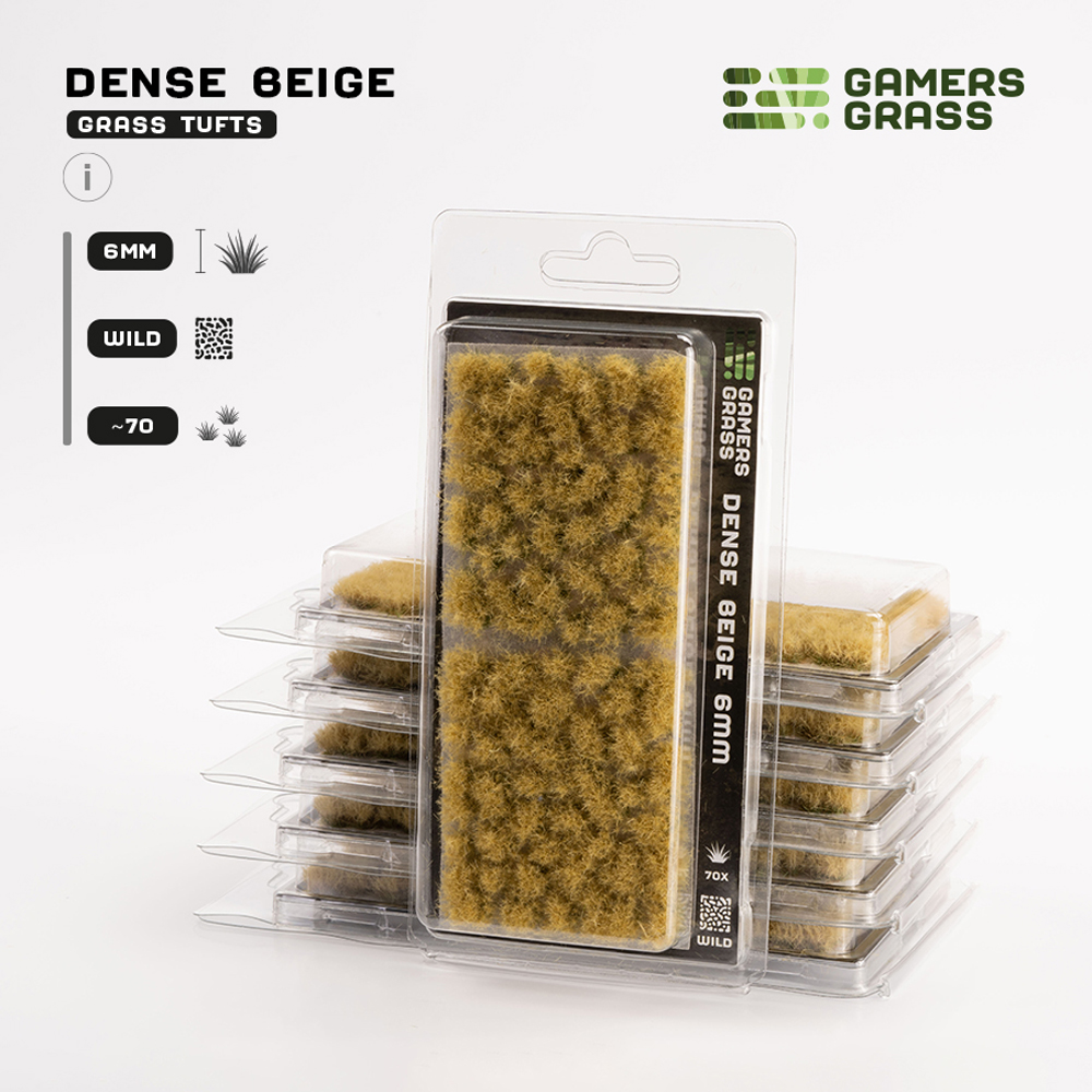 Gamers Grass Tufts: Dense Beige - Wild 6mm