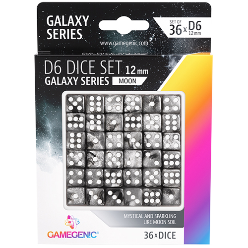 Galaxy Series 12mm d6 Set: Moon (36) (Clearance)