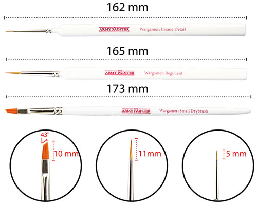 Army Painter: Most Wanted Brush Set (3)