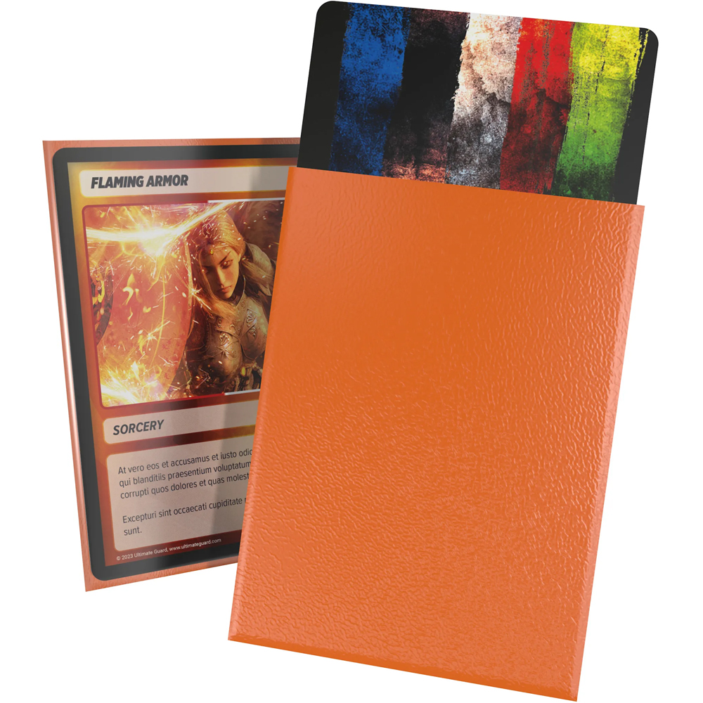 Cortex Sleeves: Standard Size Matte - Orange (100)
