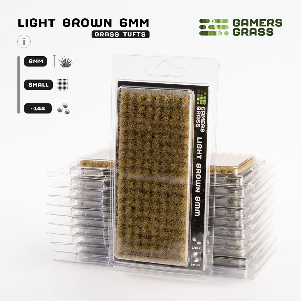 Gamers Grass Tufts: Light Brown - Small 6mm
