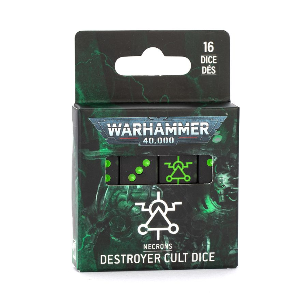 Warhammer 40K: Dice Set - Necrons Destroyer Cult (16)