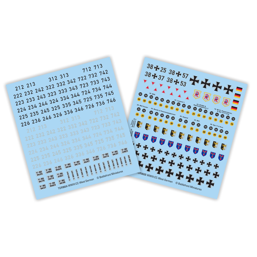 WWIII Team Yankee: West German - Checkpoint Charlie Decals