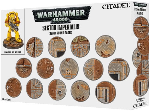 Warhammer 40K: Sector Imperialis 32mm Round Bases