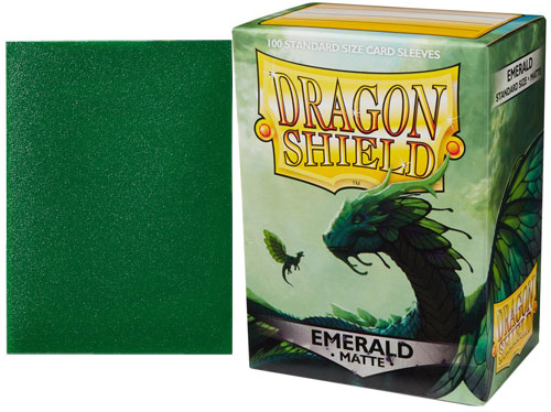 Dragon Shield Sleeves: Matte Sparkles - Emerald (100)
