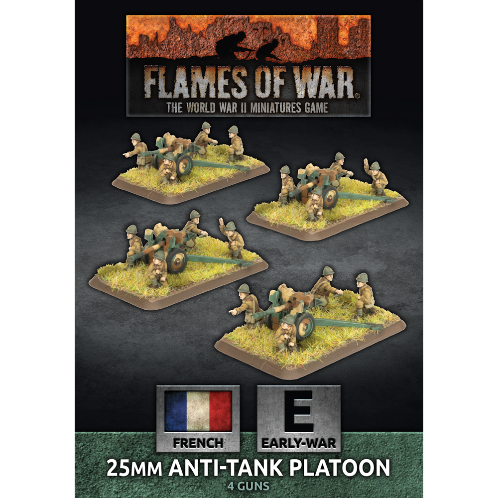 Flames of War WW2: 25mm Anti-Tank Platoon (Preorder)