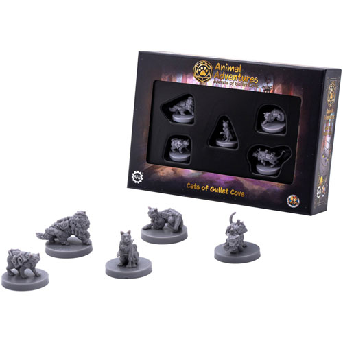 Animal Adventures RPG: Miniatures Set - Cats of Gullet Cove