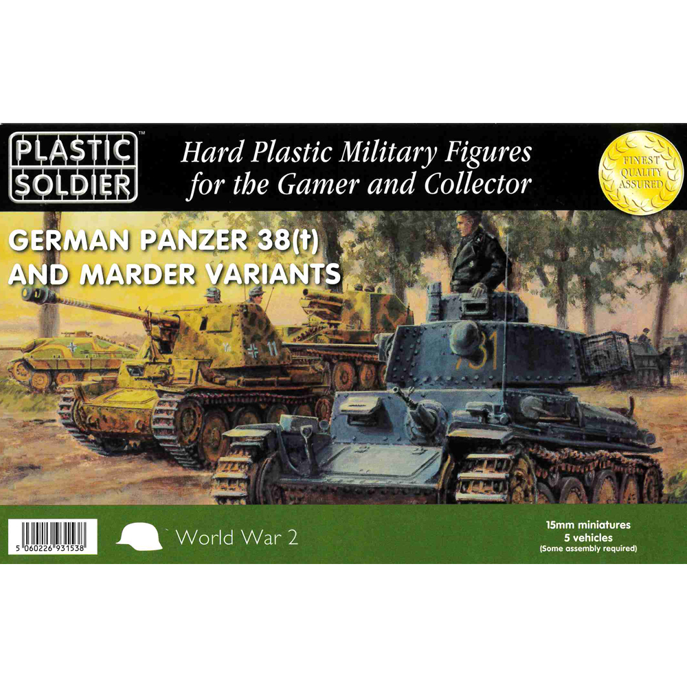 15mm Scale WW2: Panzer 38(t) & Marder Variants