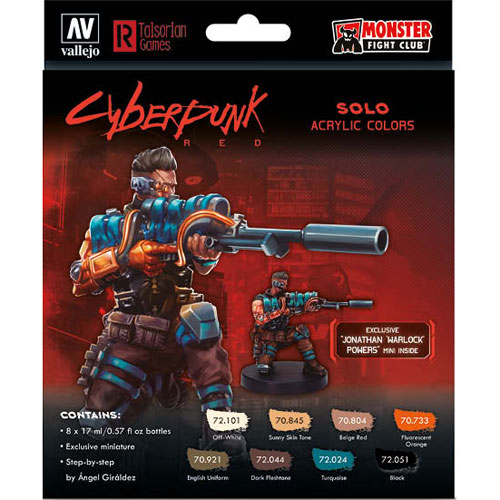 Cyberpunk Paint Set: Solo with Jonathan Warlock Powers Mini