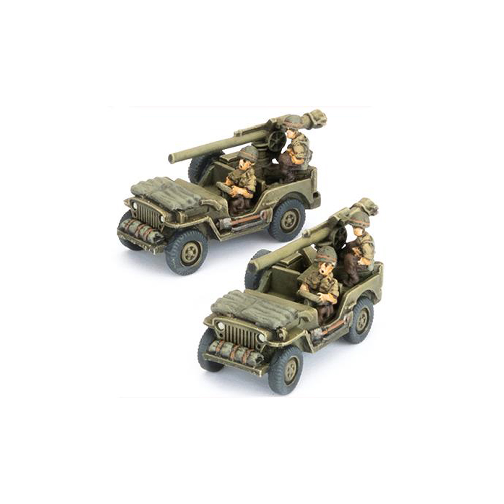 Flames of War: Leviathans: American - Jeep with 105mm Recoilles Rifle