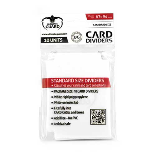 Ultimate Guard Standard Size Card Dividers: White