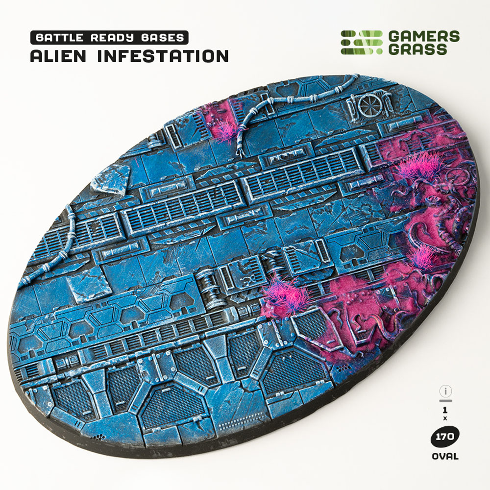 Battle Ready Bases: Alien Infestation - Oval 170mm (1)